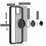 Wholesale Tuff Slim Armor Hybrid Ring Stand Case for LG K52 / K53 (Black)